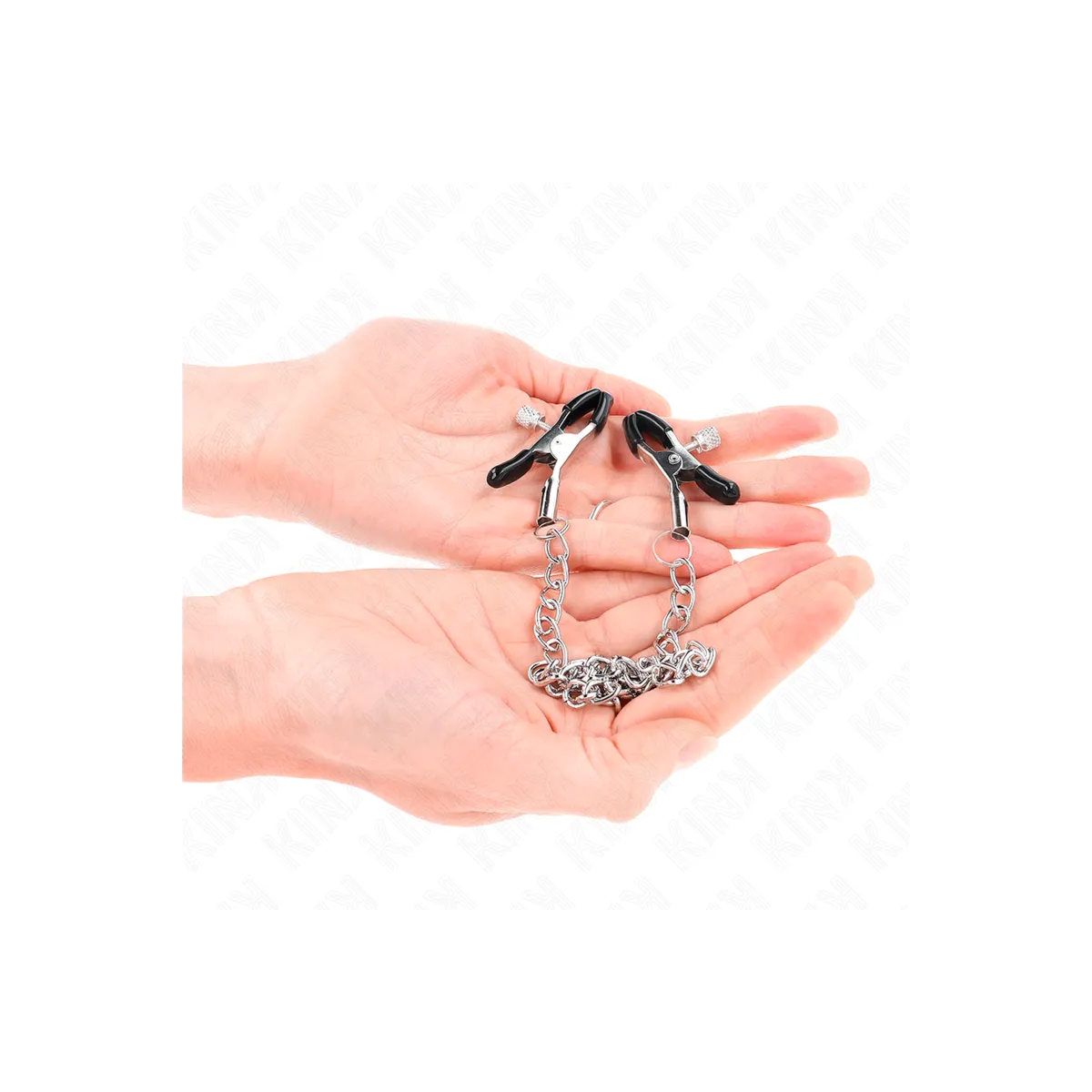 Dünne Kettennippelklammern 30 cm von Kink Nipple Grip | Fesselliebe.de