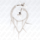 Nippelklemmen mit Spikes Ketten 30 cm von Kink Nipple Grip | Fesselliebe.de