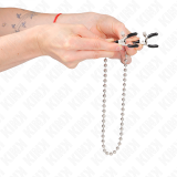 Perlenkette Nippelklemmen 30 cm von Kink Nipple Grip | Fesselliebe.de