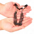 Nippelklemmen mit 3 Ketten Schwarz 20/23/28 cm von Kink Nipple Grip