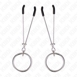Dünne Nippelklemmen mit O-Ring 7 cm von Kink Nipple Grip | Fesselliebe.de