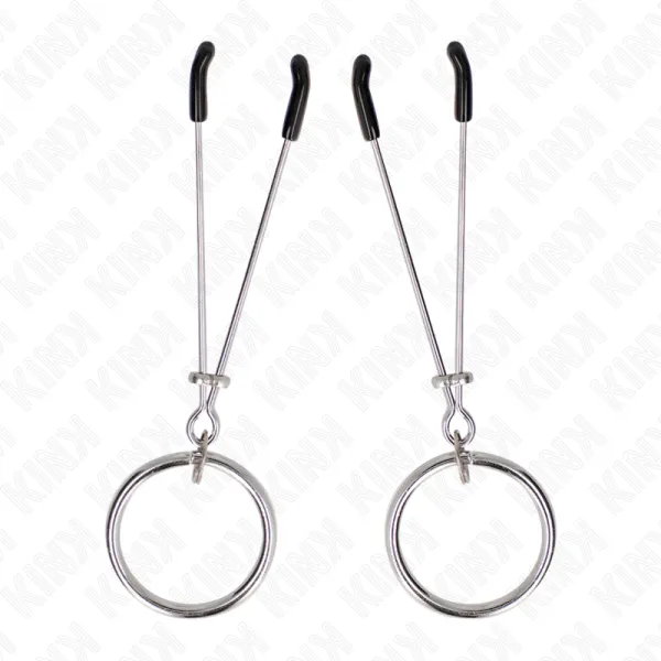 Dünne Nippelklemmen mit O-Ring 7 cm von Kink Nipple Grip | Fesselliebe.de