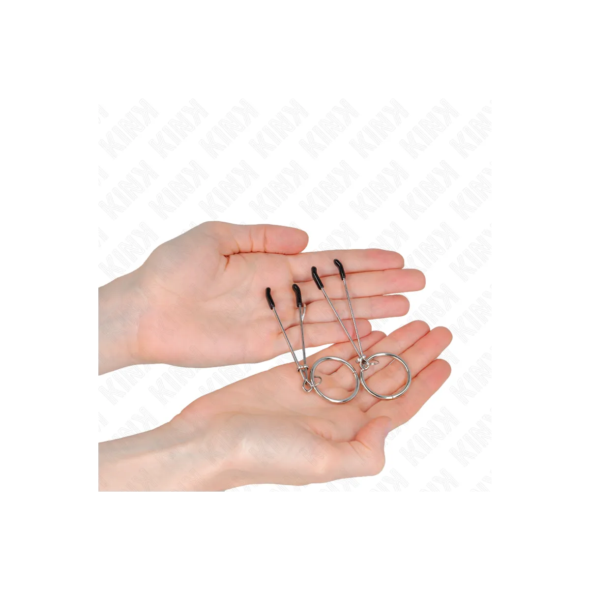 Dünne Nippelklemmen mit O-Ring 7 cm von Kink Nipple Grip | Fesselliebe.de