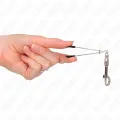 Dünne Haken-Nippelklammere Silber 7 cm von Kink Nipple Grip