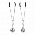 Dünne Glocken-Nippelklammern Silber 7 cm von Kink Nipple Grip