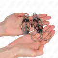 O-Ring Japanische Kleeblatt-Nippelklammern Silber von Kink Nipple Grip