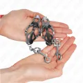 Japanische Kleeblatt-Nippelklammern mit Haken Silber von Kink Nipple Grip