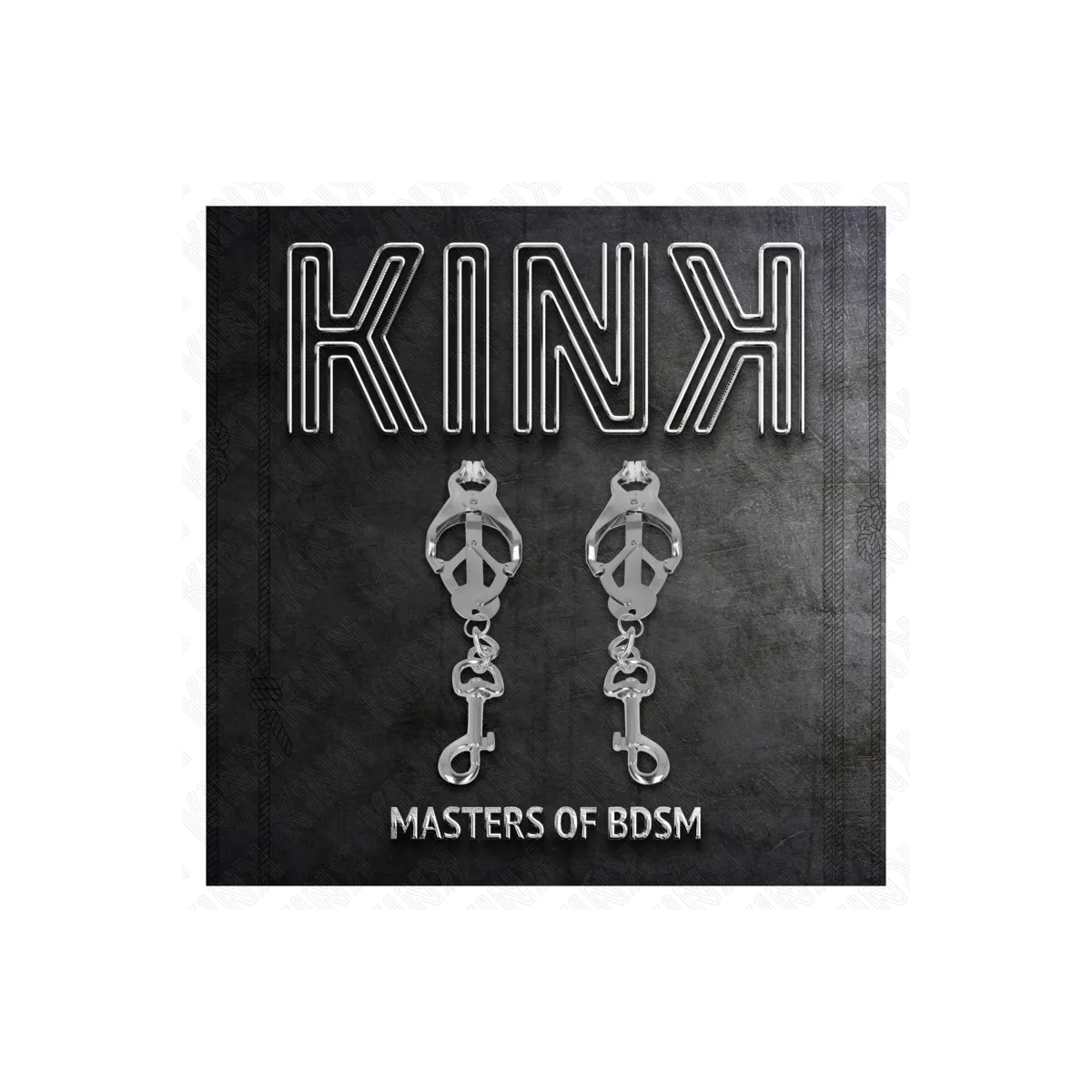 Japanische Kleeblatt-Nippelklammern mit Haken Silber von Kink Nipple Grip | Fesselliebe.de