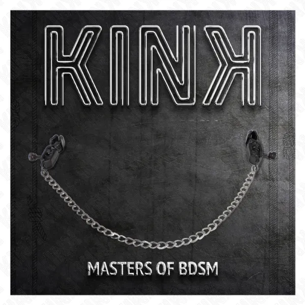 Flache Kette Nippelklemmen Silber 30 cm von Kink Nipple Grip | Fesselliebe.de