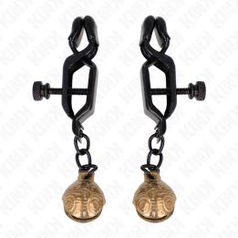 Bell Jaw Style Nippelklemmen Schwarz 7 cm von Kink Nipple Grip | Fesselliebe.de