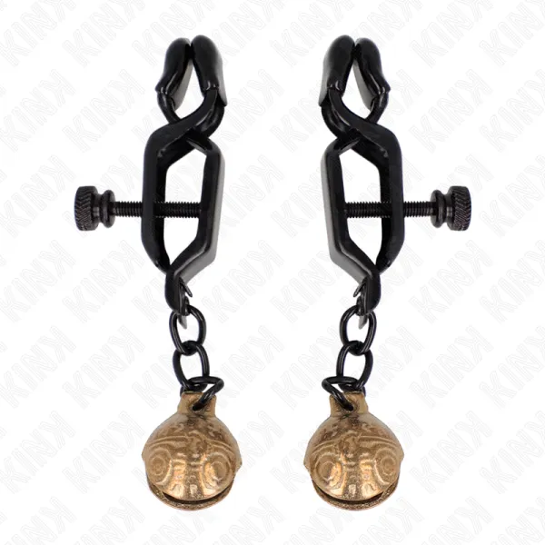 Bell Jaw Style Nippelklemmen Schwarz 7 cm von Kink Nipple Grip | Fesselliebe.de