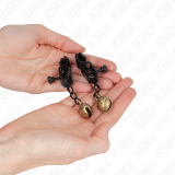 Bell Jaw Style Nippelklemmen Schwarz 7 cm von Kink Nipple Grip | Fesselliebe.de