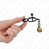 Bell Jaw Style Nippelklemmen Schwarz 7 cm von Kink Nipple Grip | Fesselliebe.de