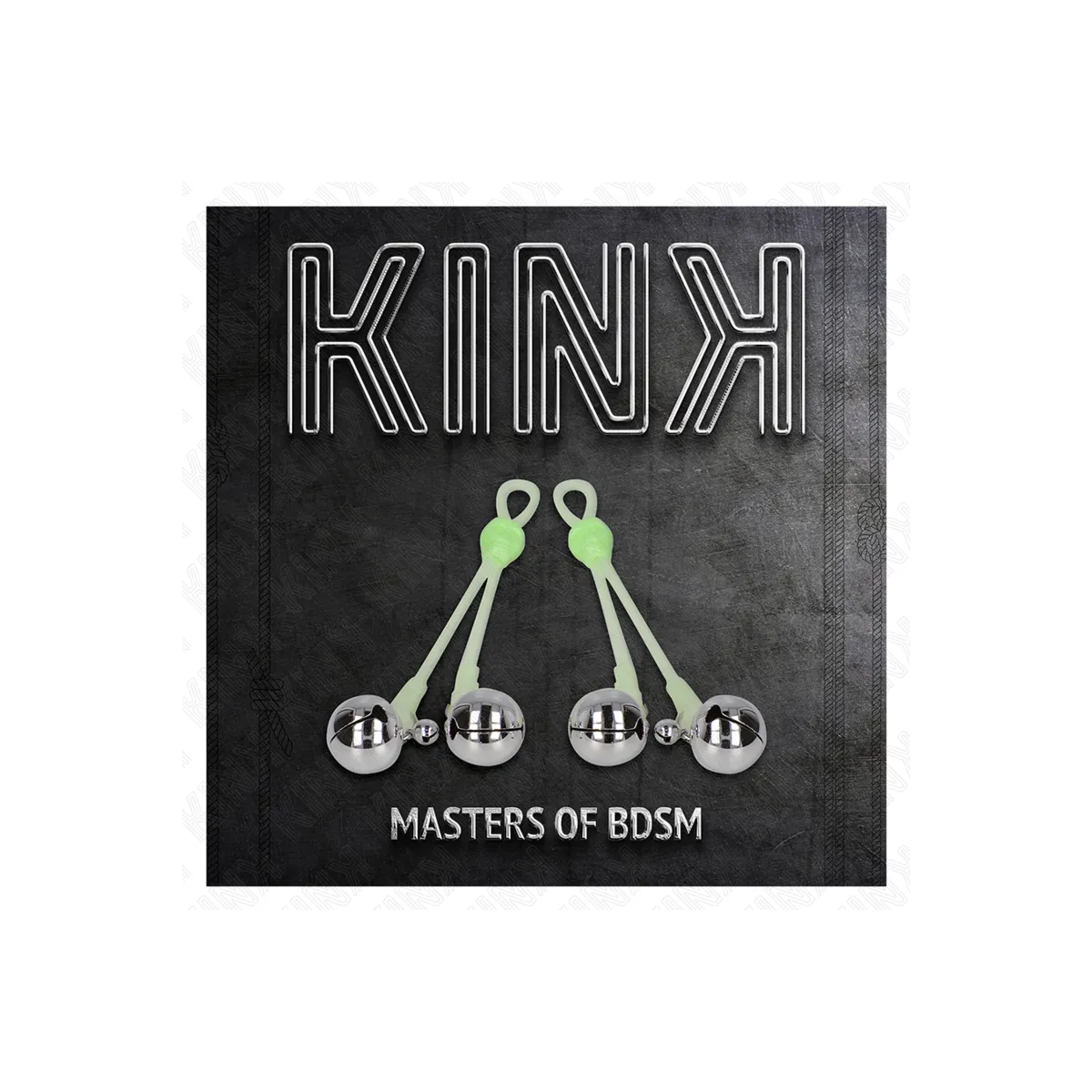 Leuchtende Totenkopf-Nippelklammern mit Ringglöckchen Verstellbar Grün/Silber von Kink Nipple Grip | Fesselliebe.de