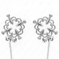 Metallische Blumen-Nippelklammern mit Kette von Kink Nipple Grip