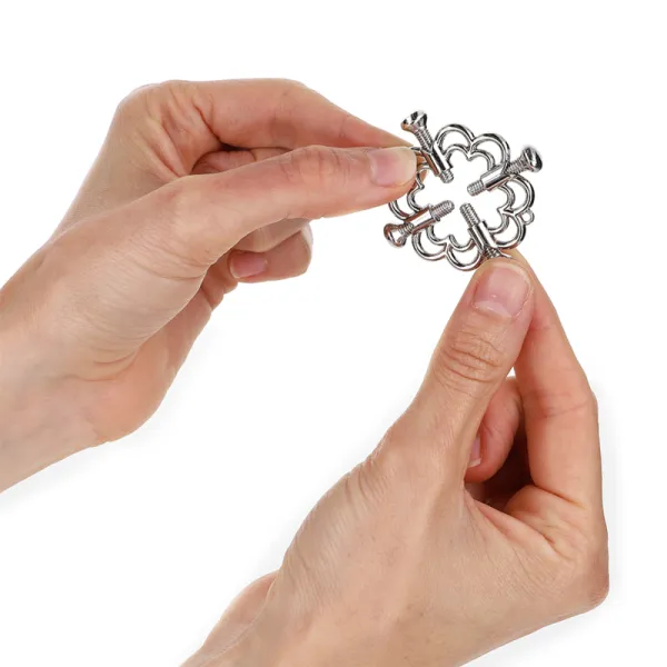 Metallische Blumen-Nippelklammern von Kink Nipple Grip | Fesselliebe.de