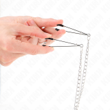Dreifach Nippel- und Klitzisklemmen mit Kette Modell 1 von Kink Nipple Grip | Fesselliebe.de