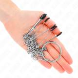 Dreifach Nippel- und Klitzisklemmen mit Kette Modell 1 von Kink Nipple Grip | Fesselliebe.de