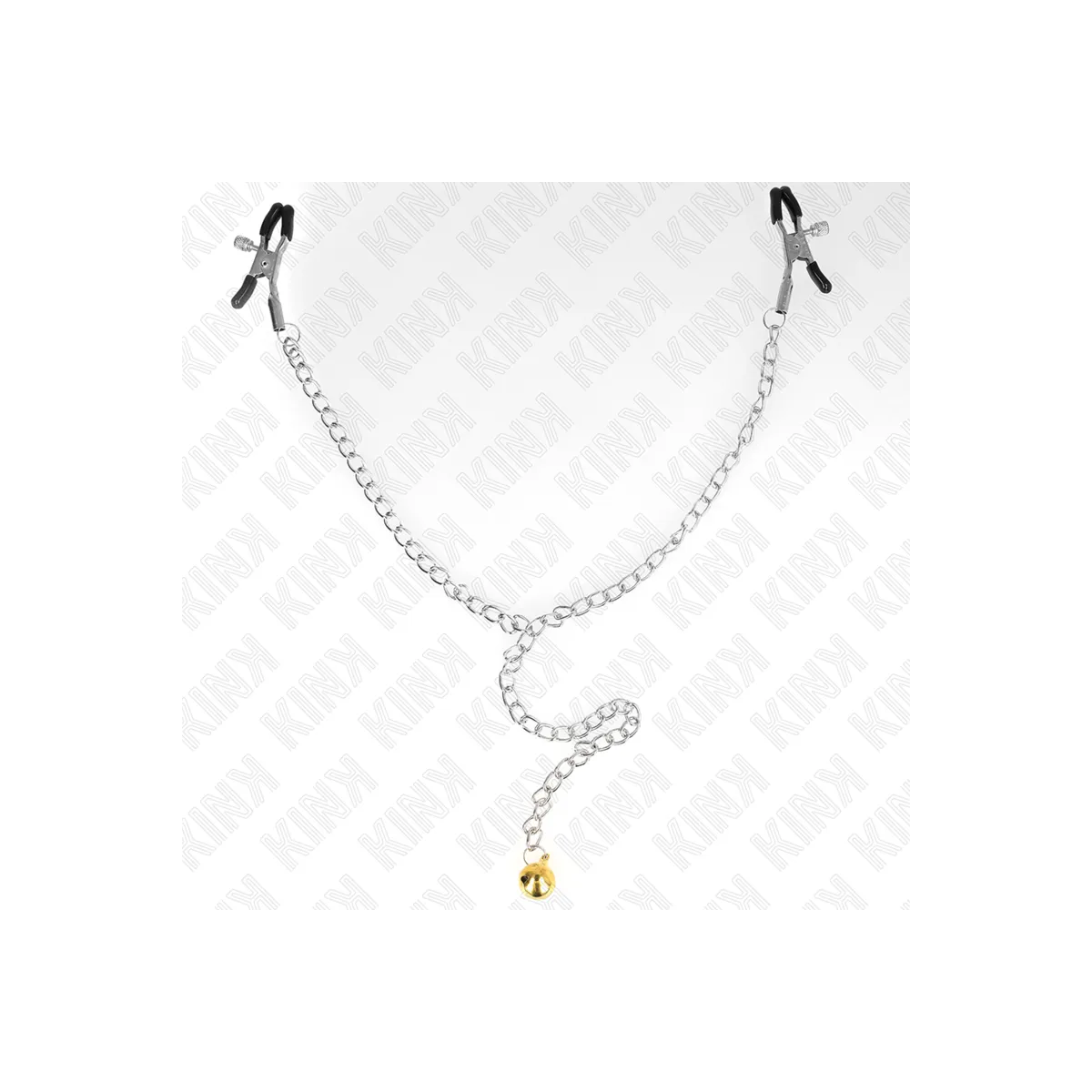 Kettennippelklammern mit Glocke 30 cm von Kink Nipple Grip | Fesselliebe.de