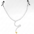 Kette Nippelklemmen mit Hornanhänger 30 cm von Kink Nipple Grip