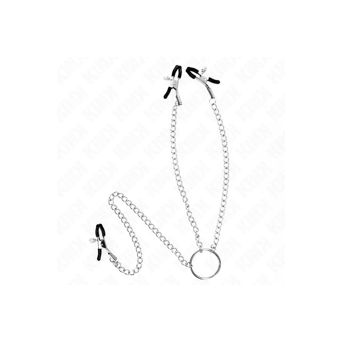 Dreifach Nippel- und Klitzisklemmen mit Kette Modell 0 von Kink Nipple Grip | Fesselliebe.de