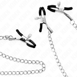 Dreifach Nippel- und Klitzisklemmen mit Kette Modell 0 von Kink Nipple Grip | Fesselliebe.de