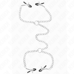 4 Ketten-Nippelklammern 32 cm mit Ketten 14 cm von Kink Nipple Grip | Fesselliebe.de