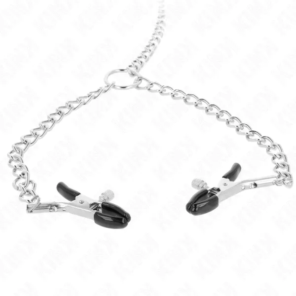 4 Ketten-Nippelklammern 32 cm mit Ketten 14 cm von Kink Nipple Grip | Fesselliebe.de