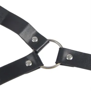 953720 Bondage Lederriemen Brustklemmen Schwarz eine Grösse von Subblime Fetish