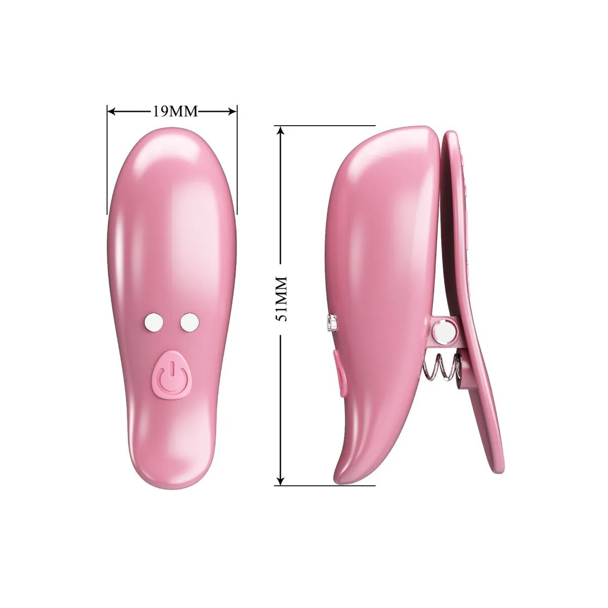 Cailey Nippelklemmen 10 Vibrationen mit Fernbedienung Rosa von Pretty Love | Fesselliebe.de