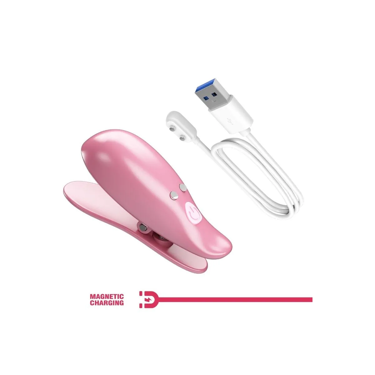 Cailey Nippelklemmen 10 Vibrationen mit Fernbedienung Rosa von Pretty Love | Fesselliebe.de