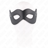 Kunstledermaske mit Nieten Modell 1 26 X 8 cm von Kink Masked Allure | Fesselliebe.de