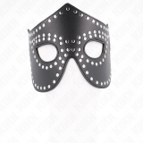 Kunstledermaske mit Nieten Modell 2 30 X 12 cm von Kink Masked Allure | Fesselliebe.de
