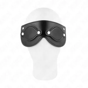 Kunstledermaske mit Abnehmbaren Augenabdeckungen 22 X 9 cm von Kink Masked Allure