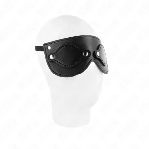 Kunstledermaske mit Abnehmbaren Augenabdeckungen 22 X 9 cm von Kink Masked Allure
