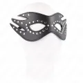Kunstledermaske mit Nieten Modell 3 26 X 9,5 cm von Kink Masked Allure