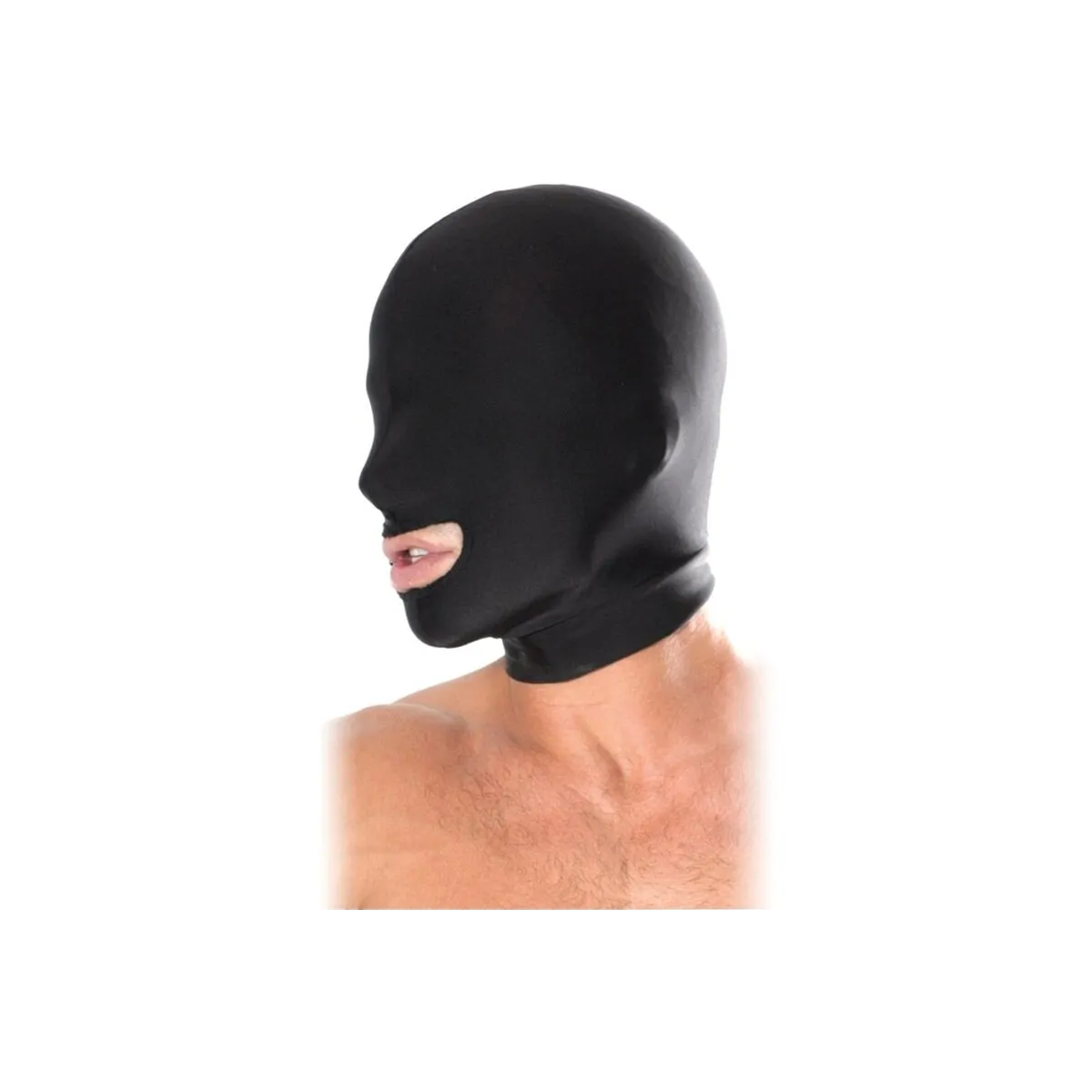 Haube mit Offenem Mund Schwarz von Fetish Fantasy Series | Fesselliebe.de