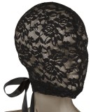 Scandal Schwarze Spitzen-Balalava mit Schleife von Calexotics | Fesselliebe.de