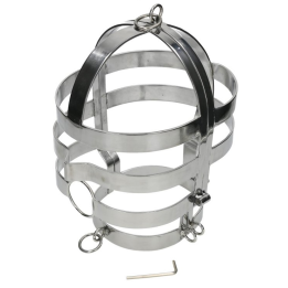 Maske mit Stahlhalskette von Metal Hard | Fesselliebe.de