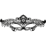 Feine Schwarze Spitzenmaske von Coquette Accessories | Fesselliebe.de