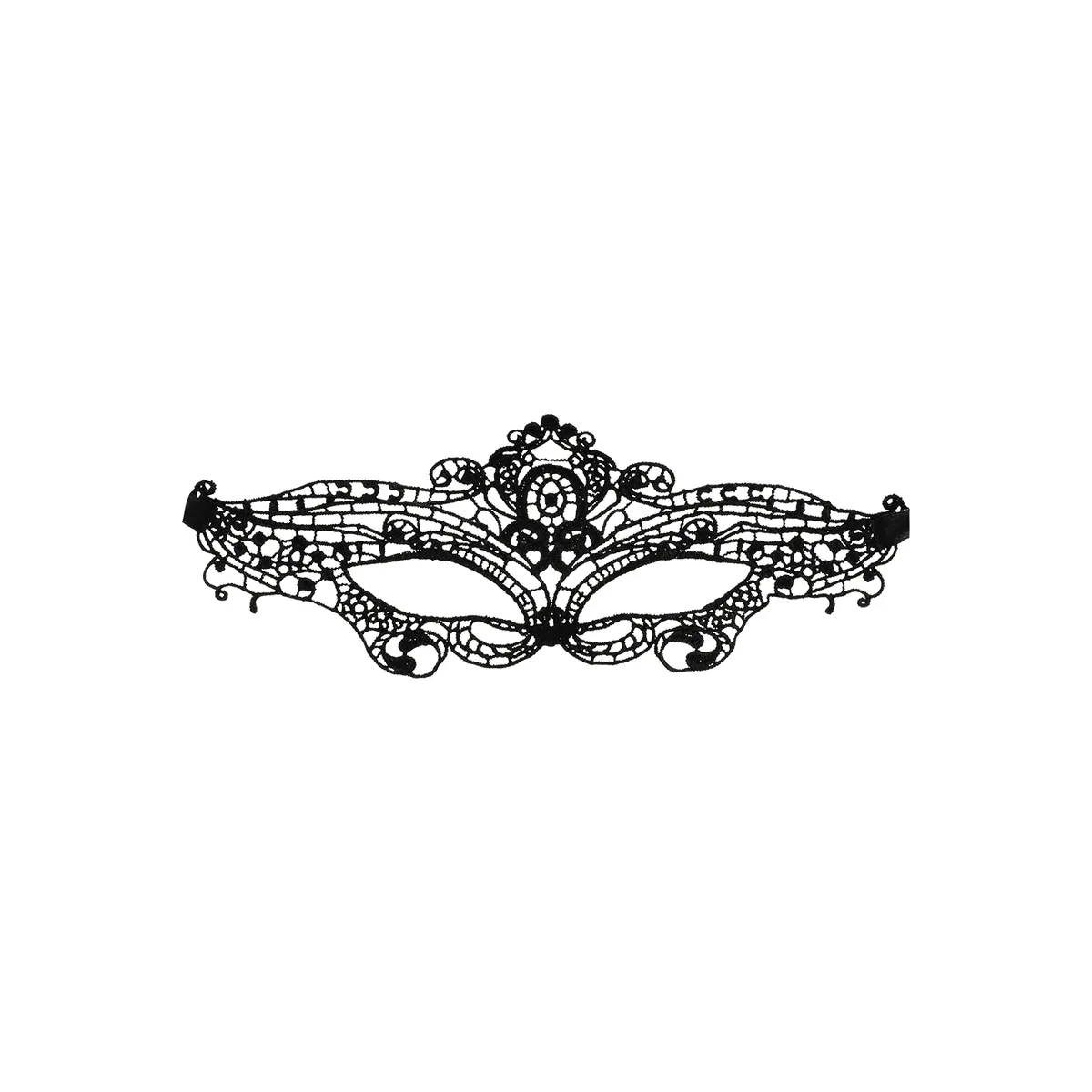 Feine Schwarze Spitzenmaske von Coquette Accessories | Fesselliebe.de