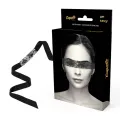 Schwarze Spitzenmaske mit Band von Coquette Accessories