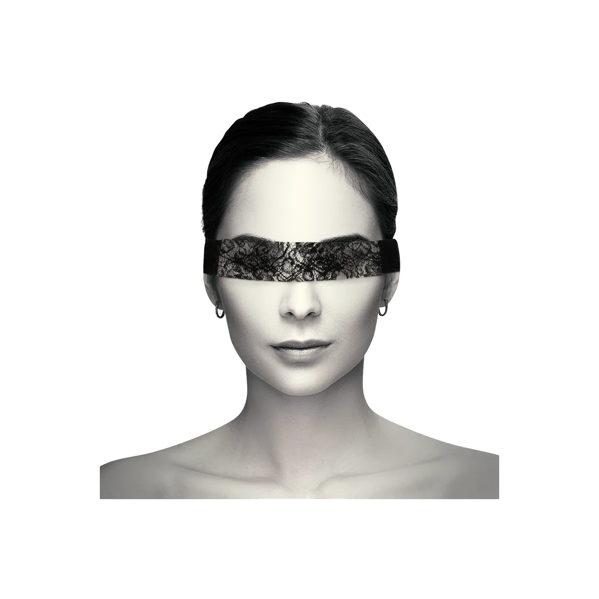 Schwarze Spitzenmaske mit Band von Coquette Accessories | Fesselliebe.de