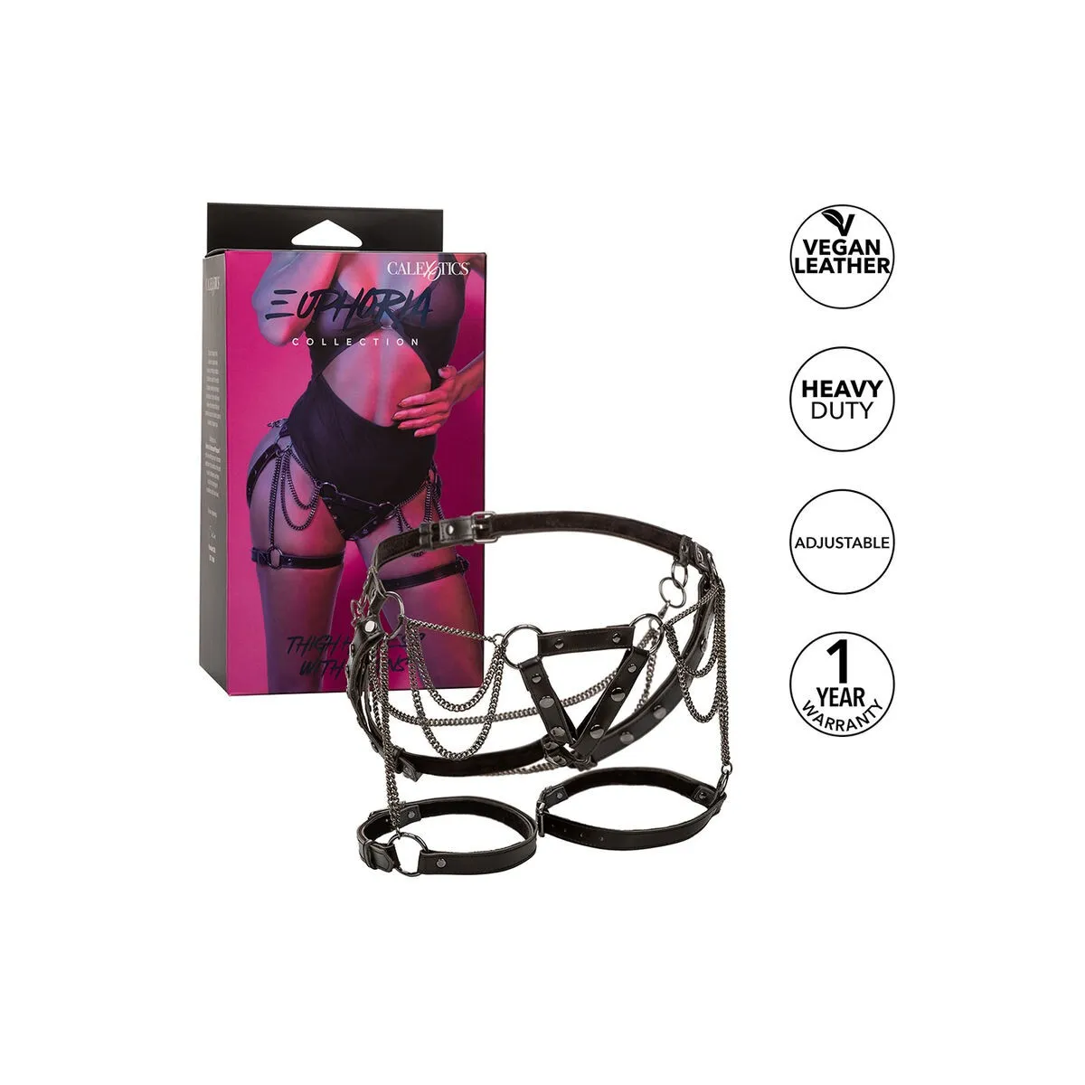 Euphoria Multichain Oberschenkelharness Premium von Calexotics | Fesselliebe.de