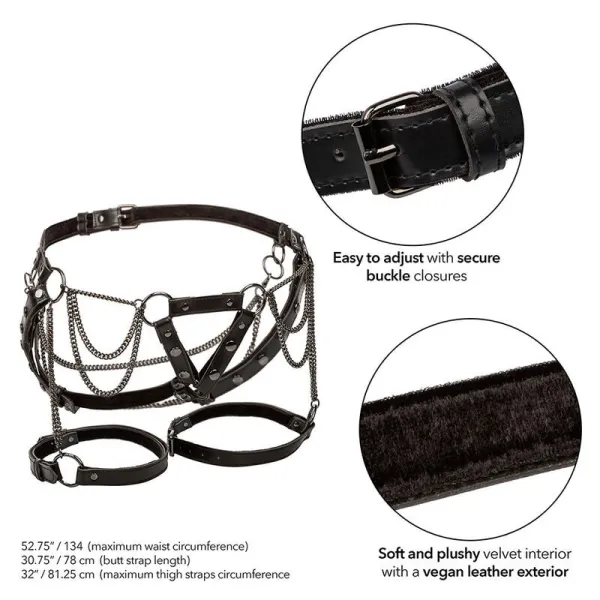 Euphoria Multichain Oberschenkelharness Premium Plus Grösse von Calexotics | Fesselliebe.de