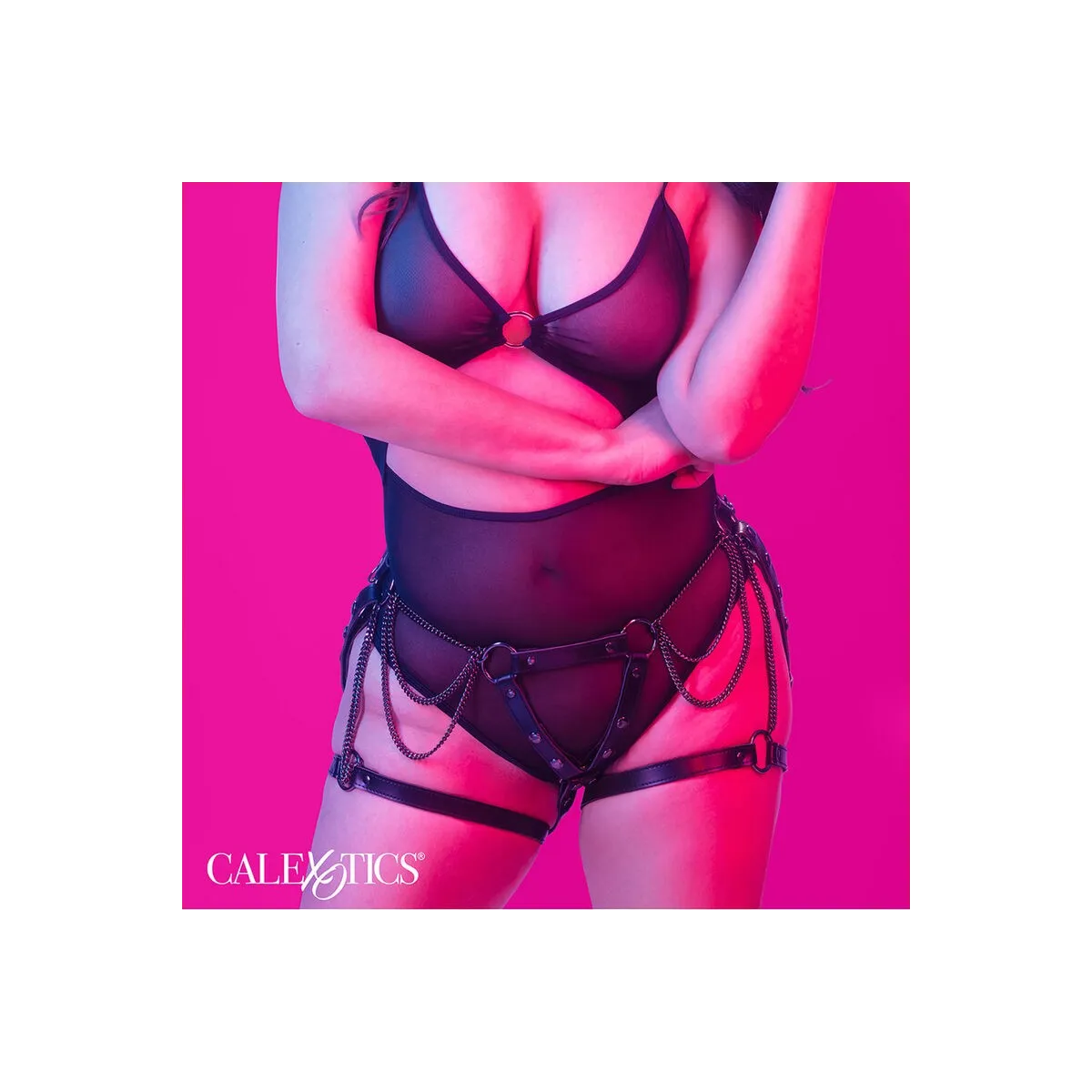 Euphoria Multichain Oberschenkelharness Premium Plus Grösse von Calexotics | Fesselliebe.de