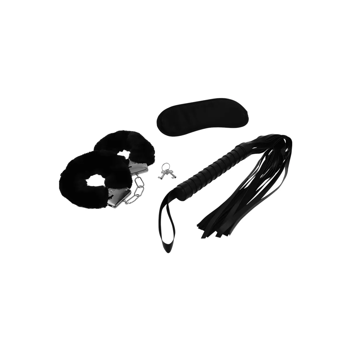 Fetish Erotikspielset 1 mit Handschellen, Blindmaske und Peitsche von Intense Fetish | Fesselliebe.de