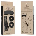Fetish Erotikspielset 1 mit Handschellen, Blindmaske und Peitsche von Intense Fetish