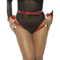 953706 Handschellen mit Bondage-Gürtel Rot eine Grösse von Subblime Fetish