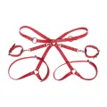 953706 Handschellen mit Bondage-Gürtel Rot eine Grösse von Subblime Fetish